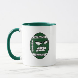 Dark Green Football Mug for Your Girlfriend