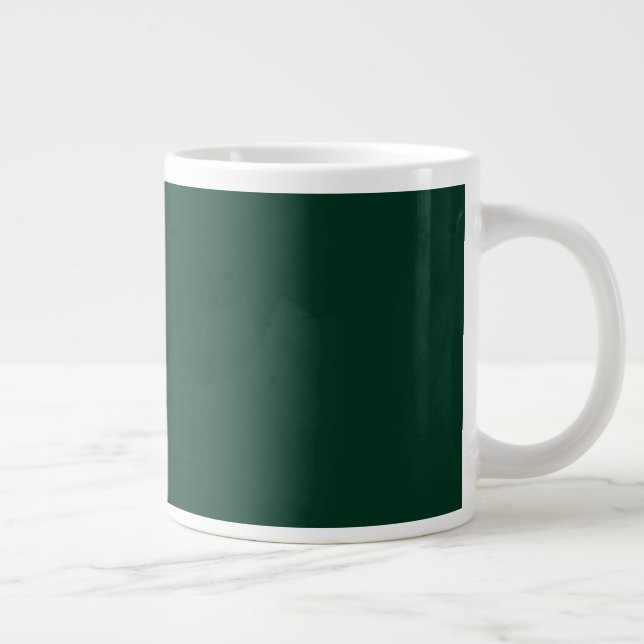Dark Green Giant Coffee Mug (Right)