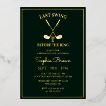 Dark Green Golf Bridal Shower