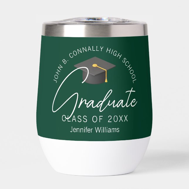 Dark Green Graduation Party Customized Graduate (Front)
