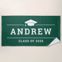 Dark Green Graduation Party Personalised