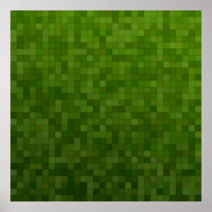 Dark green green dark background poster