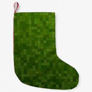 Dark green green dark background small christmas stocking
