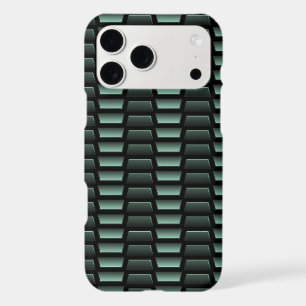 Dark Green Industrial Faux Stainless Steel Pattern
