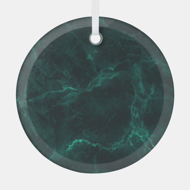 Dark green marble, seamless texture. glass tree decoration (Front)