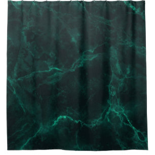 Dark green marble, seamless texture. shower curtain