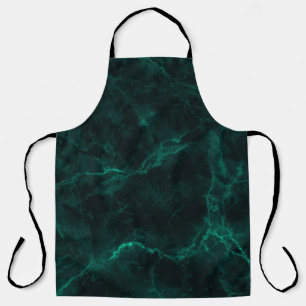 Dark green marble texture apron
