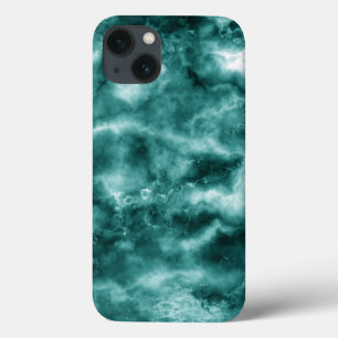 Dark Green Marble Texture iPhone 13 Case