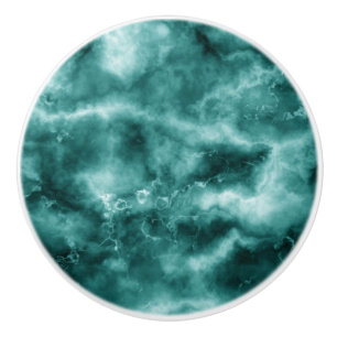 Dark Green Marble Texture Ceramic Knob