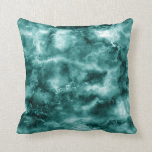 Dark Green Marble Texture Cushion