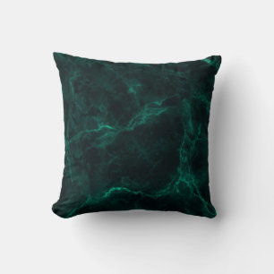 Dark green marble texture cushion