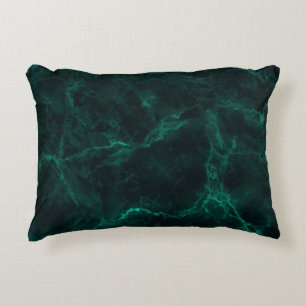Dark green marble texture decorative cushion