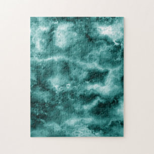 Dark Green Marble Texture Jigsaw Puzzle