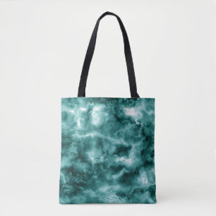 Dark Green Marble Texture Tote Bag
