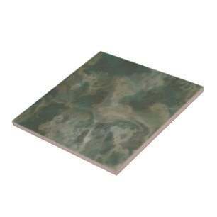 Dark Green Marble Tile