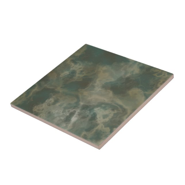 Dark Green Marble Tile (Side)