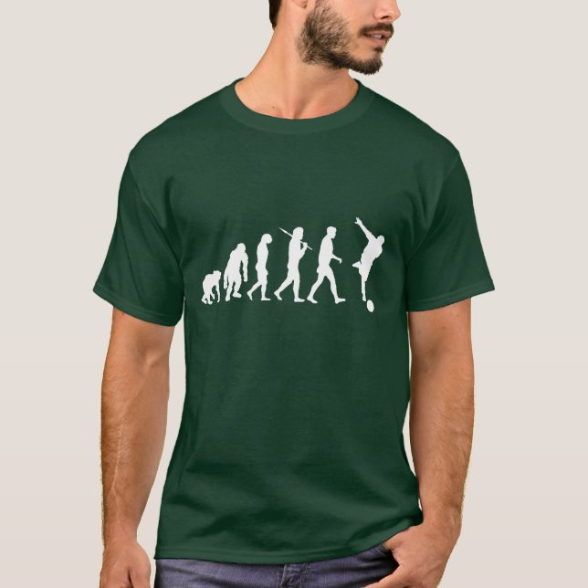 Dark Green Mens bowling shirt (Front)