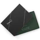 Dark Green | Moss Minimalist Scandi Modern Wedding