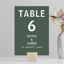 Dark Green | Moss Minimalist Scandi Modern Wedding