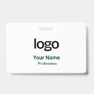 Dark Green Name Tags Badges ID Badge