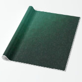 Distressed Gold Emerald Deep Green Tropical Wrapping Paper