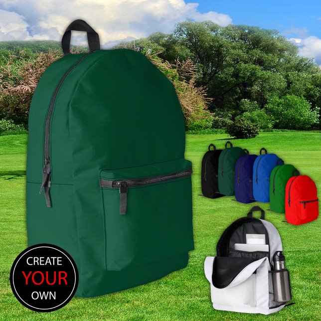 Dark Green Pine Tree Backpack, Bag / Customise (Creator Uploaded)