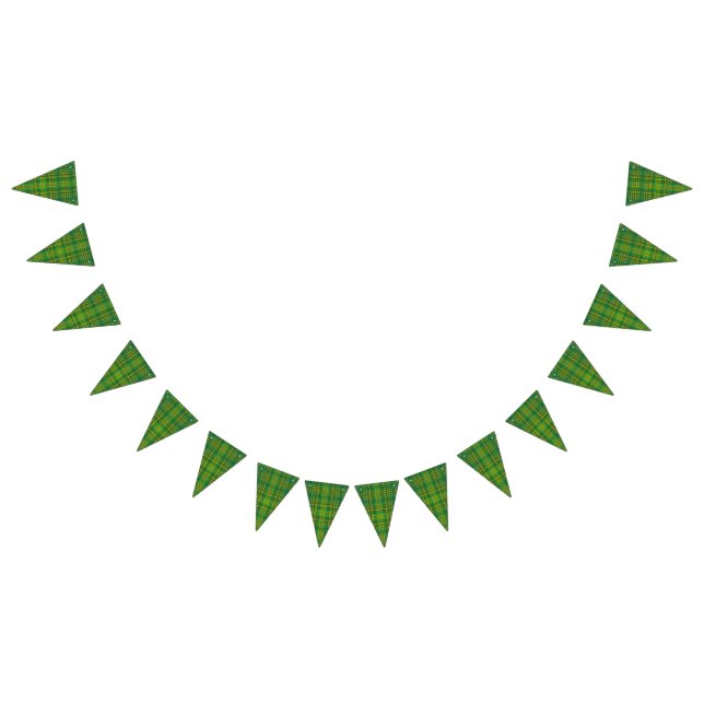 Dark Green Plaid  Bunting (All)