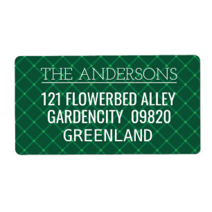 Dark green plaid traditional pattern