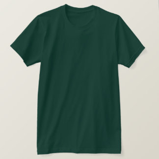 Dark Green Plain Blank Nothing on Front Unisex T-Shirt