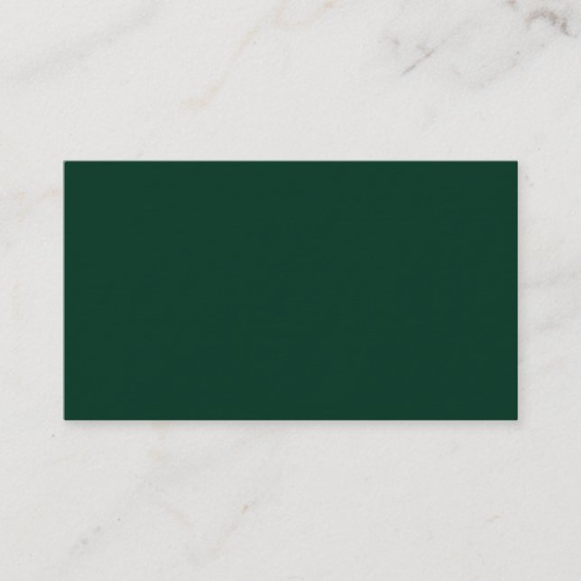 Dark Green Premium Business Card (Front)