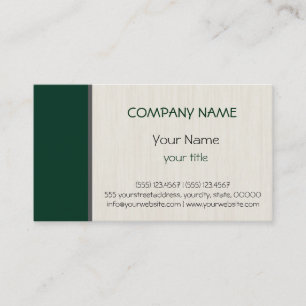 Dark green professional elegant modern business card