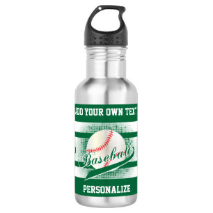 Dark Green Retro Baseball Style 532 Ml Water Bottle