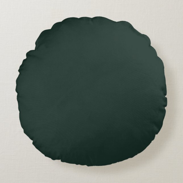 Dark Green Round Cushion (Front)