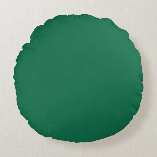 Dark Green Round Cushion (Front)