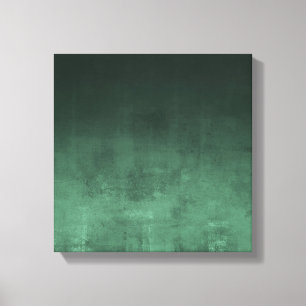 Dark Green Rustic Abstract Canvas Print