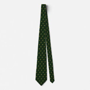 Dark Green Skier Neck Tie