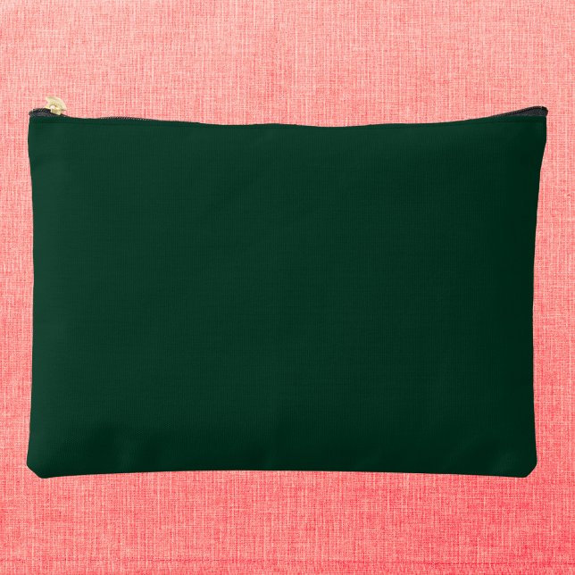 Dark Green Solid Colour Accessory Pouch (Creator Uploaded)