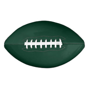Dark Green Solid Colour American Football