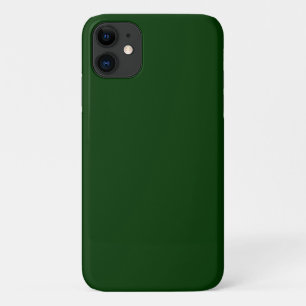 Dark Green Solid Colour iPhone 11 Case