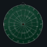 Dark Green Solid Colour Dartboard<br><div class="desc">Dark Green Solid Colour.
A deep,  lush forest green that exudes tranquillity and strength. This captivating hue evokes the serene beauty of dense woodland and the rich depth of pine foliage. This sophisticated shade brings a touch of timeless elegance. This colour offers a perfect balance of calmness and intensity.</div>