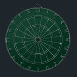 Dark Green Solid Colour Dartboard<br><div class="desc">Dark Green Solid Colour.
A deep,  lush forest green that exudes tranquillity and strength. This captivating hue evokes the serene beauty of dense woodland and the rich depth of pine foliage. This sophisticated shade brings a touch of timeless elegance. This colour offers a perfect balance of calmness and intensity.</div>