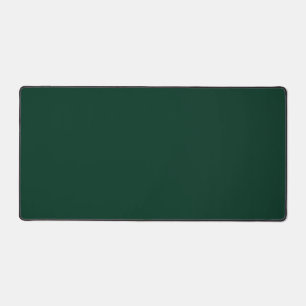 Dark Green Solid Colour Desk Mat