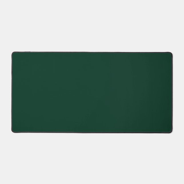 Dark Green Solid Colour Desk Mat (Front)