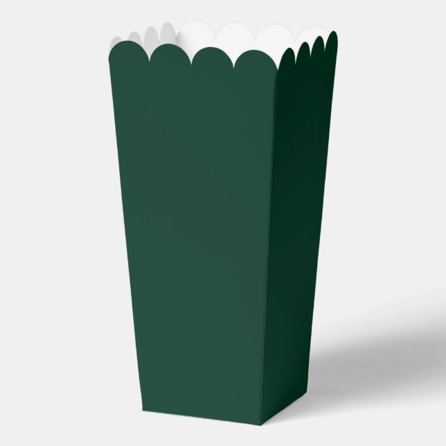 Dark Green Solid Colour Favour Box (Front)