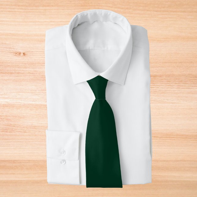 Dark Green Solid Colour Tie (Creator Uploaded)