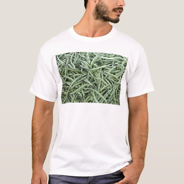 Dark Green String Beans T-Shirt (Front)