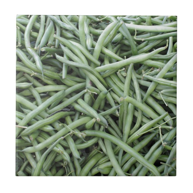 Dark Green String Beans Tile (Front)
