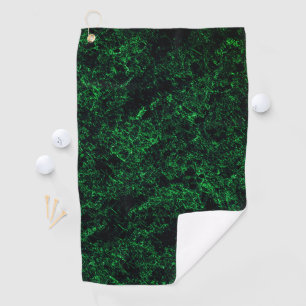 Dark green texture, destroyed or corroded sponge golf towel
