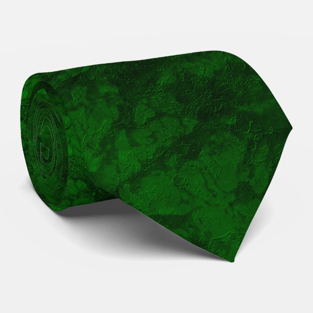 Dark green texture textured suede marble granite s tie (Rolled)