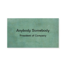 Dark Green Watercolor Wash Business Card